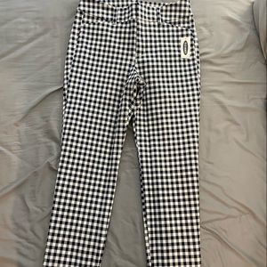 Old navy checkered pixie pants size 0